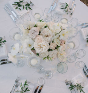 Styling wedding dinner table by Funkybirdfirenze